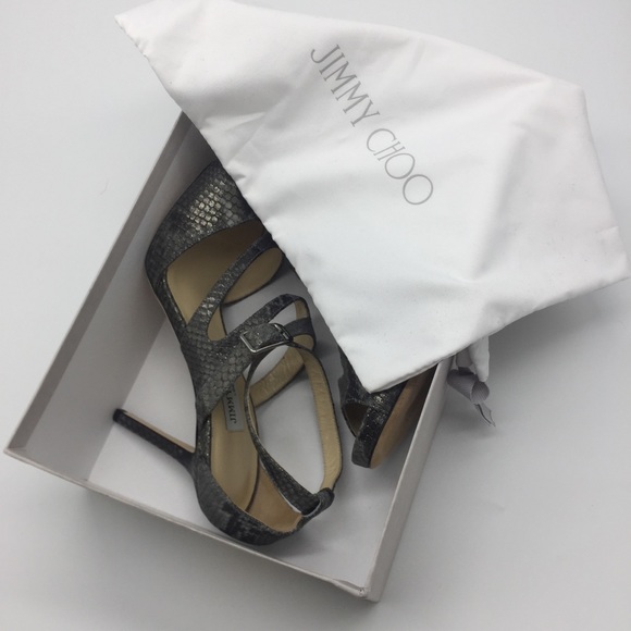 Jimmy Choo Snake Strap Sandals Size 38.5 - Picture 7 of 9